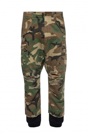 Trousers with a camo pattern, zdjęcie 1 Trousers with a camo pattern od R13